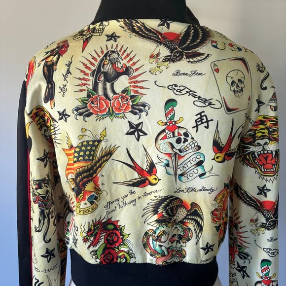 Ed Hardy Women's Shrunken Flashboard Multitrack Jacket - Picture 4 of 10